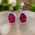 Metal Natural Pink Tourmaline Diamond Stud Earrings 14k W Gold 2.02 TCW Certified For Sale - Image 7 of 18