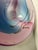 1980"s Vintage Italian Murano Pink & Blue Swirl Art Glass Centerpiece Bowl For Sale - Image 10 of 12