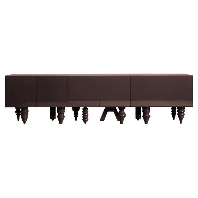 Multileg Cabinet in High Gloss Brown Lacquer from Jaime Hayon For Sale - Image 17 of 17