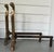 Mid-Century Modern Nancy Ruben Modernist Figural Brass & Iron Andirons - a Pair For Sale - Image 3 of 12