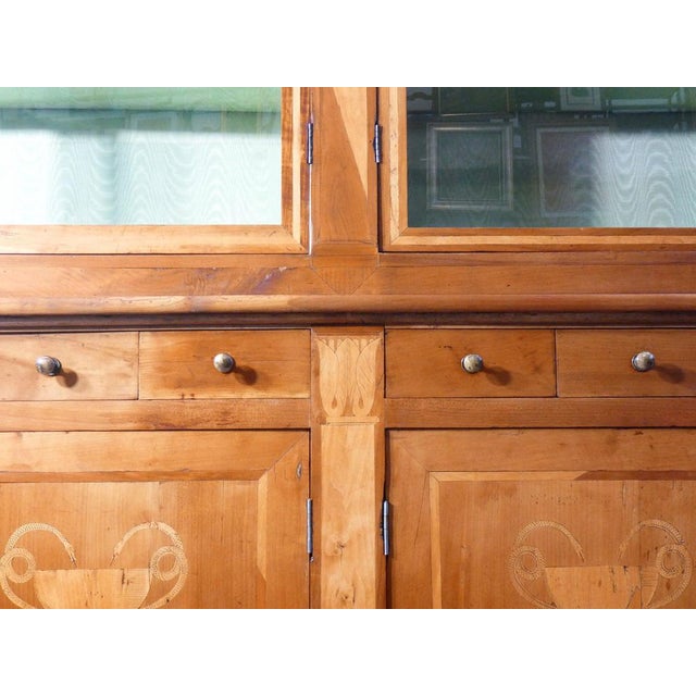 Large Cherry Pharmacy Cabinet, 1800s For Sale - Image 9 of 14
