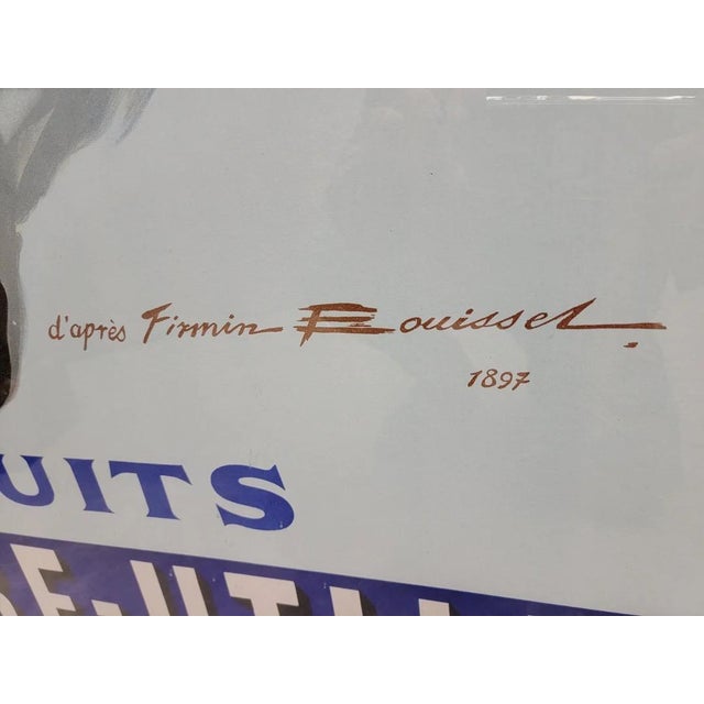 Printmaking Materials Art Nouveau French Lithograph Poster for 'Lulu Biscuits Lefevre-Utile' For Sale - Image 7 of 8