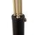 2020s Mid-Century Culver 3-Light Arc Floor Lamp by Nova of California - Matte Black Base, Brass Gold Arms, Black Metal Shades For Sale - Image 5 of 13