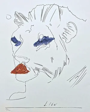 After Andy Warhol, Lion, 1980s, Lithograph