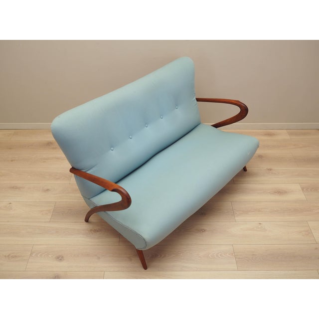 Italian Mint Gree Sofa, 1970s For Sale - Image 13 of 18