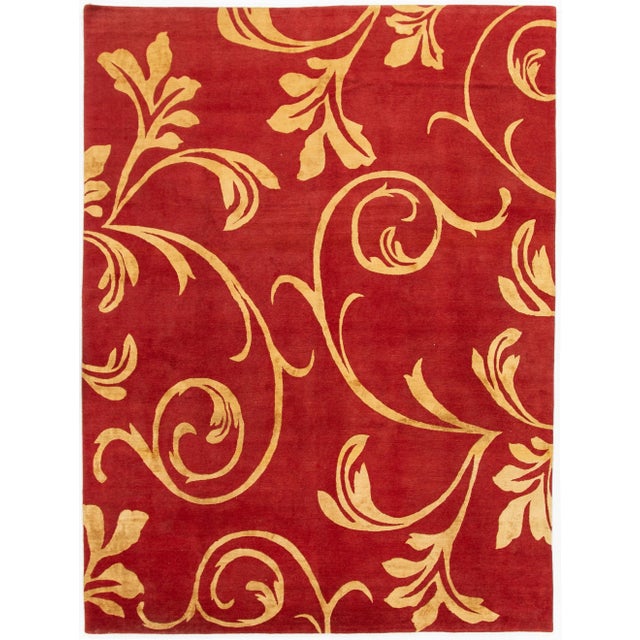 Contemporary Nepalese Rug, 9' X 12' For Sale - Image 9 of 9