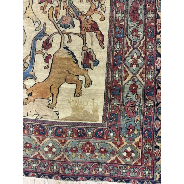 This mid-19th-century textile masterpiece beautifully represents the elite weaving artistry of Kerman. Handcrafted circa...