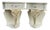 1899 Italian Rococo Cream Gilt Beech Nightstands - Pair For Sale
