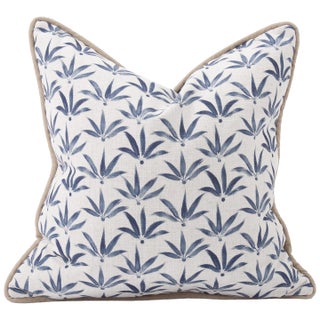 24 x 24 Pillow Hemp Indigo - Down Insert For Sale