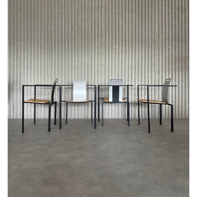 1980s Postmodern Armchairs by Karl Friedrich Förster for KFF, Germany, 1980s, Set of 4 For Sale - Image 5 of 7