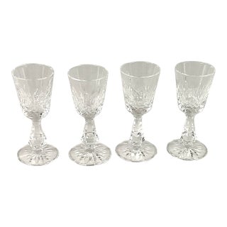 1990s Waterford Crystal of Ireland-“Kenmare”-1 Ounce Cordials – Set of Four For Sale