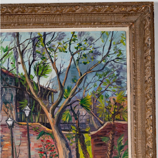 Carl Thorp, Court of Two Sisters New Orleans Oil on Canvas 1928 - 1957 American For Sale In Los Angeles - Image 6 of 8