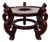 Vintage Chinoiserie Fish Bowl Plant Stand For Sale