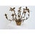 Vintage French Gilded Metal Basket of Flowers Wall Sconce For Sale - Image 12 of 12