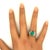 2.57 Carat Australian Black Opal Diamond Platinum Ring, Size 9.5 For Sale - Image 9 of 9