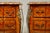 French Provincial Pair of Red Marble-Top Parquetry Petite Commodes Nightstands For Sale - Image 3 of 15