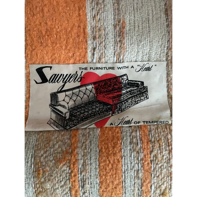 Vintage Striped Couch Made in Usa For Sale - Image 4 of 5