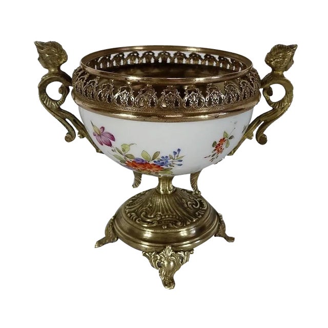 19th Century Porcelain Bronze Cup For Sale