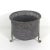 Hollywood Regency Vintage Claw Footed Pierced Brass Planter With Grape Motif Rope Edge For Sale - Image 3 of 9