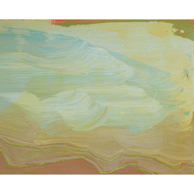 Abstract 1985 “Fog in the Piedmont” Acrylic Diptych Painting on Paper by Harry Hilson For Sale - Image 3 of 10