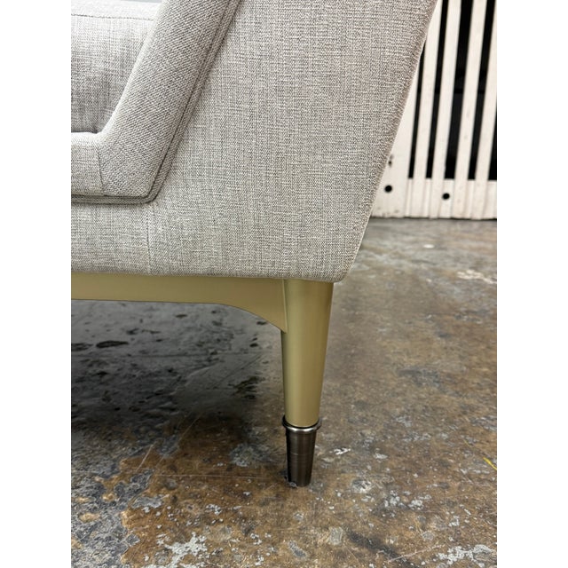 Textile Caracole End to End Chaise For Sale - Image 7 of 12