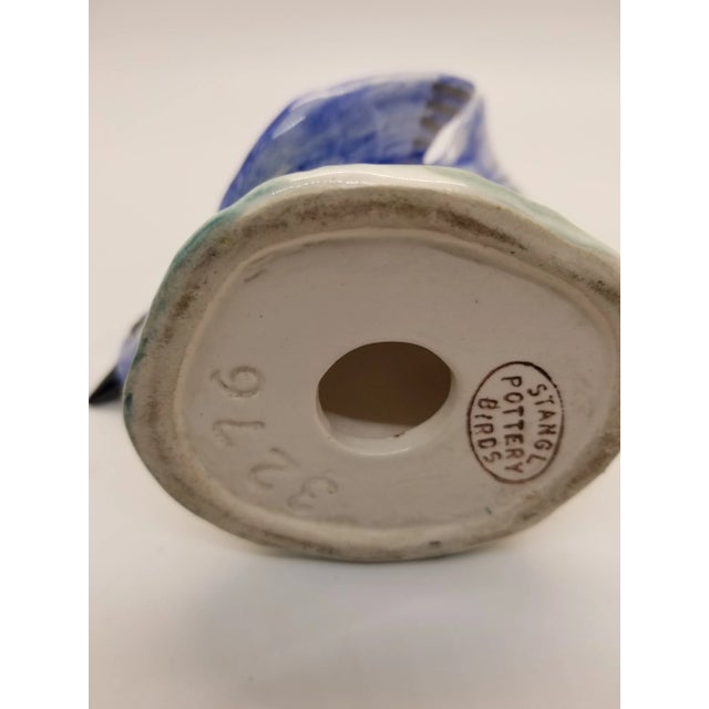 Stangl 1980s Stangl Pottery Birds 3276 Blue Jay For Sale - Image 4 of 5