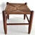Wood 1960s Large Woven Rush Stool With Walnut Wood Frame For Sale - Image 7 of 13
