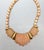 Vintage 1985 Signed Napier Pink "Sherbet" Molded Lucite Collar Necklace For Sale - Image 11 of 11
