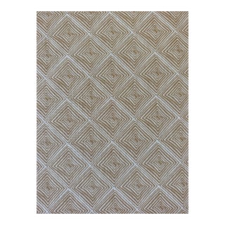 Casa Branca Quadrato in Toast 3 Yards Linen Fabric For Sale