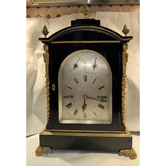 Victorian 19th Century English Triple Fusee Musical Bracket Clock by Camerer Cuss & Co For Sale - Image 3 of 15