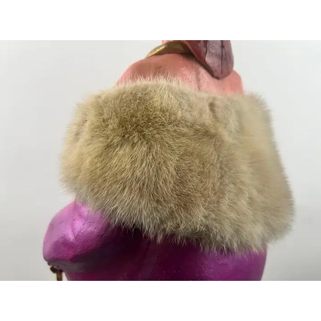 Whimsical Life-Size Metal Sculpture of Stylish Lady With Dog, 5 Ft Tall , Signed 1980's For Sale - Image 17 of 18