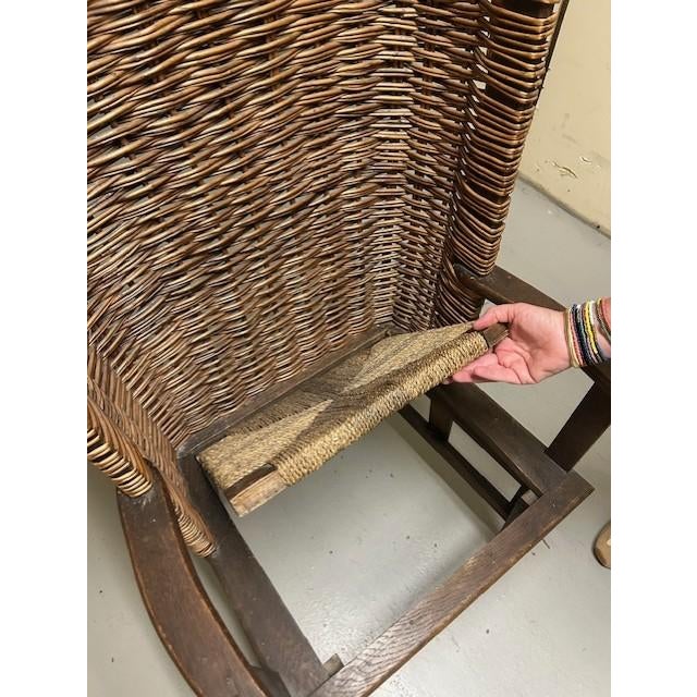 Early 20th Century Antique Wicker Orkney Chair For Sale - Image 5 of 5