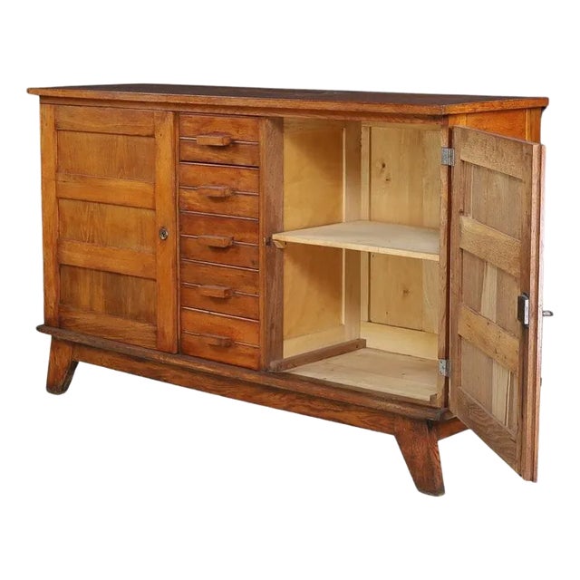 Oak Sideboard by René Gabriel, France, 1940s For Sale