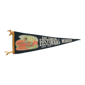 Vintage Old Oregon Historical Museum Felt Flag