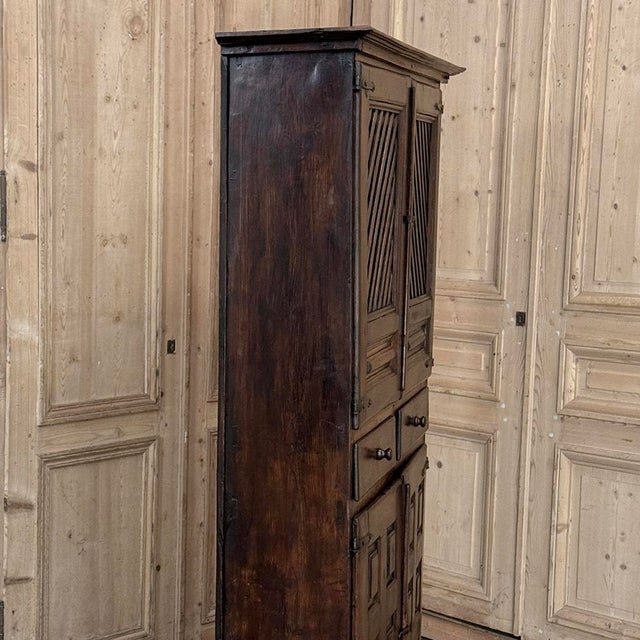 18th Century Spanish Rustic Walnut Cabinet ~ Cupboard For Sale - Image 11 of 18