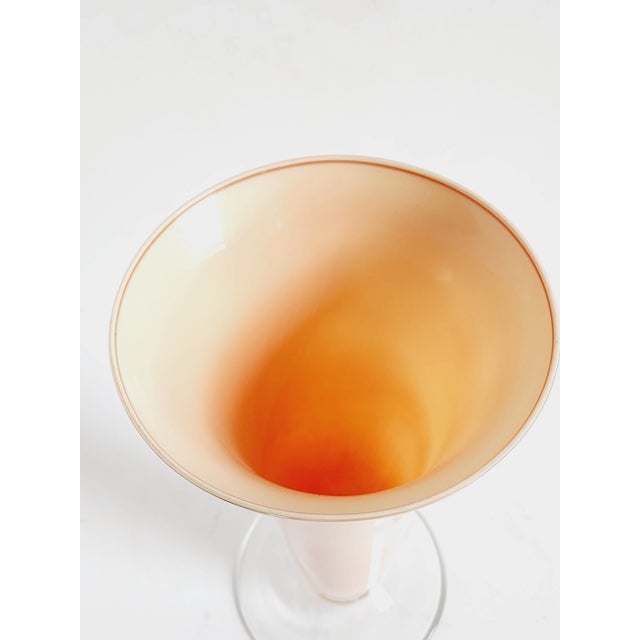 Vintage Cenedese Vetri Murano Glass Nude Pink Vase For Sale - Image 9 of 9