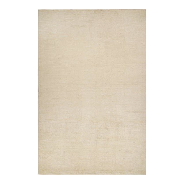 Rug & Kilim’s Solid Beige-Brown Rug in Tone-on-Tone Contemporary Style -13'x20' For Sale