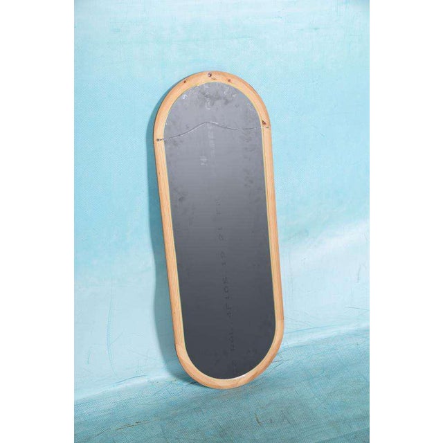 Wood Vintage Swedish Wooden Full-Length Mirror, 1970s For Sale - Image 7 of 8