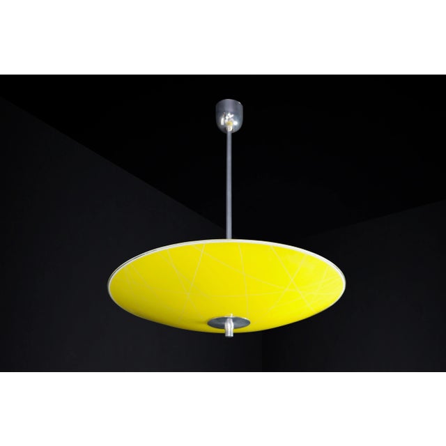 Mid-Century Glass Pendant Lamp Brussels World Expo 1958, 1960s For Sale - Image 6 of 9