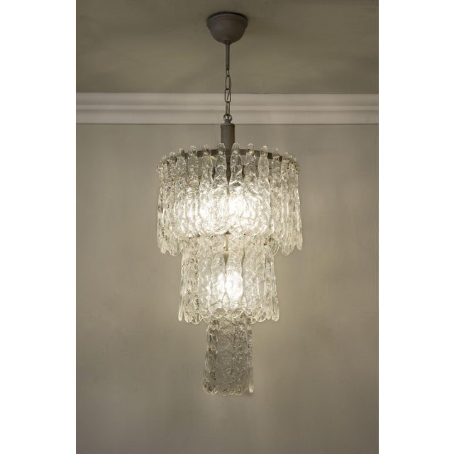 Mid-Century Murano Glass Chandelier, 1990s For Sale - Image 3 of 11