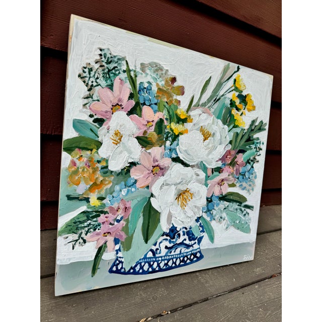 Abstract "Flowers for Janie" Original Painting For Sale - Image 3 of 7