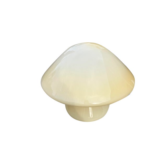 Glass 1960s Mid Century Modern Italian Murano Glass Style Mushroom Table Lamp For Sale - Image 7 of 12
