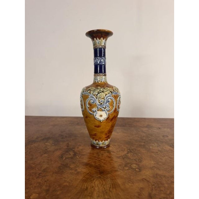 Antique Vases from Doulton Lambeth, 1880, Set of 2 For Sale - Image 6 of 7