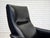 Danish Armchair in Black Artificial Leather and Teak Wood Legs, 1970s For Sale - Image 11 of 15