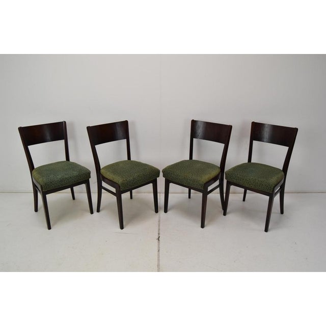 Wood Dining Chairs from Interier Praha, 1950s, Set of 4 For Sale - Image 7 of 18