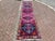Purple Purple Kurdish Rug Runner, 140" X 37" For Sale - Image 8 of 8
