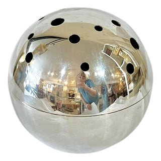 Vintage Silver Plate Mars Vase Flower Frog in the Style of Gio Ponti for Gallia Christofle For Sale