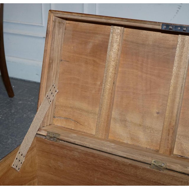 Antique English Camphor Wood Storage Trunk, 19th Century For Sale - Image 15 of 18