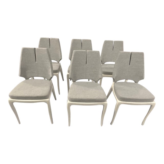 Custom Dining Chairs After Paul Mathieu - Set of 6 For Sale