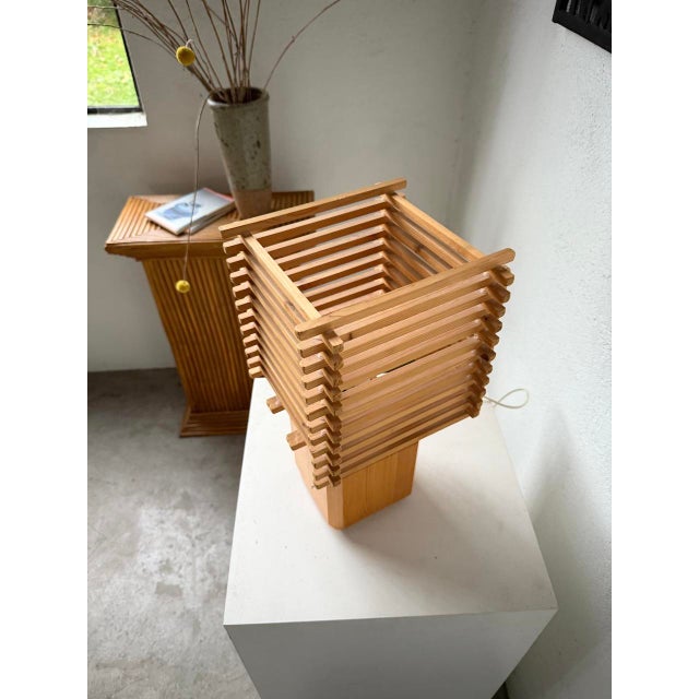 Constructivist Wooden Table Lamp, 1980s For Sale - Image 10 of 18